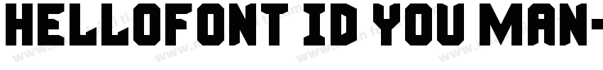 HelloFont ID You Man字体转换